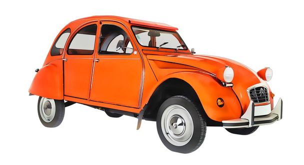 Illustration of an isolated Citroen 2CV. High quality  - Photo, image