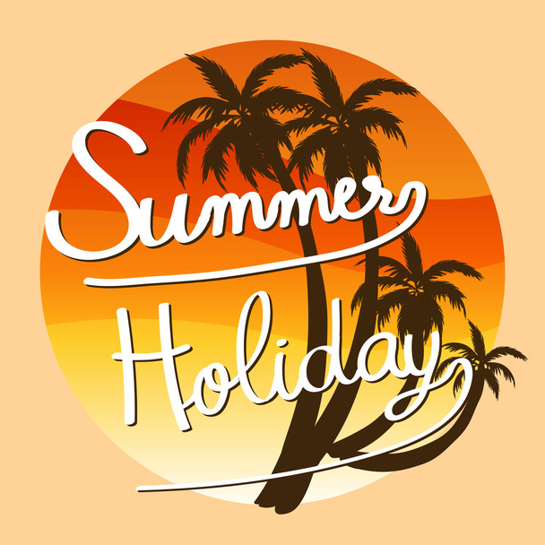 A summer holiday artwork - Vector, Imagen