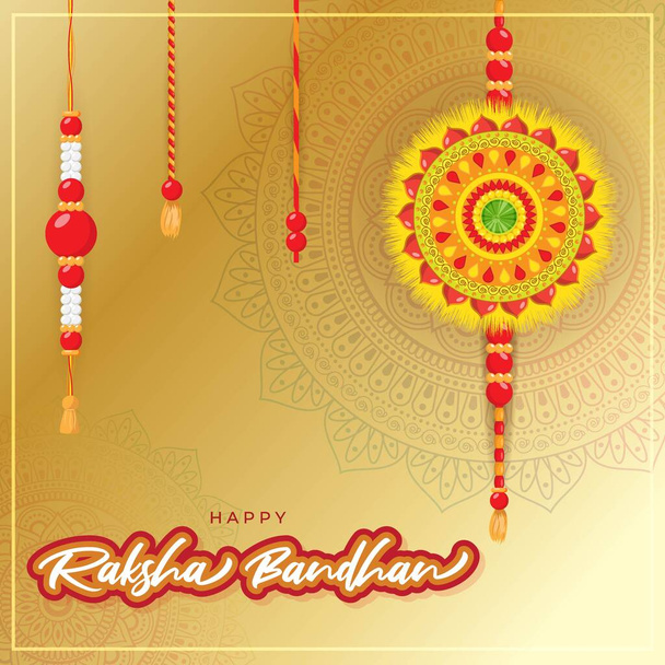 Vector illustration for Indian festival Raksha Bandhan greeting - Vecteur, image