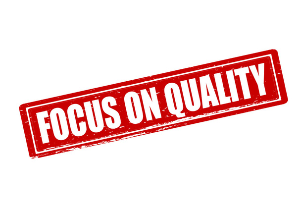 focus op kwaliteit - Vector, afbeelding