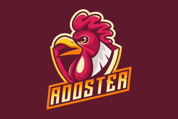 Rooster mascot logo good use for symbol identity emblem badge and more - Vektor, Bild