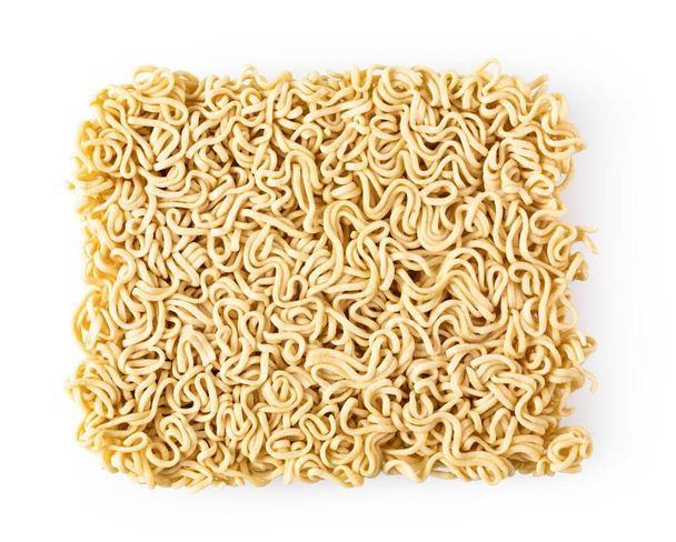 Asian ramen instant noodles isolated on white background - Photo, Image