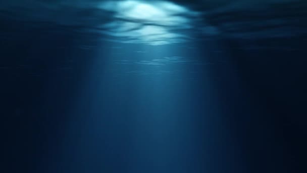 Beautiful animation of light underwater in Caribbean lagoon, 4K seamless background - Кадри, відео