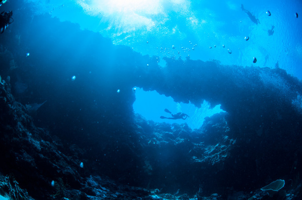 Unterwassersonne in Banda, Indonesien - Foto, Bild