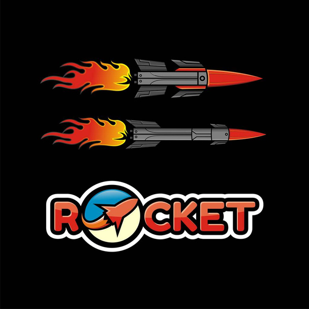Rocket vector design and icon - Vecteur, image