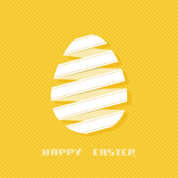 Easter egg of paper ribbon - Vector, Image