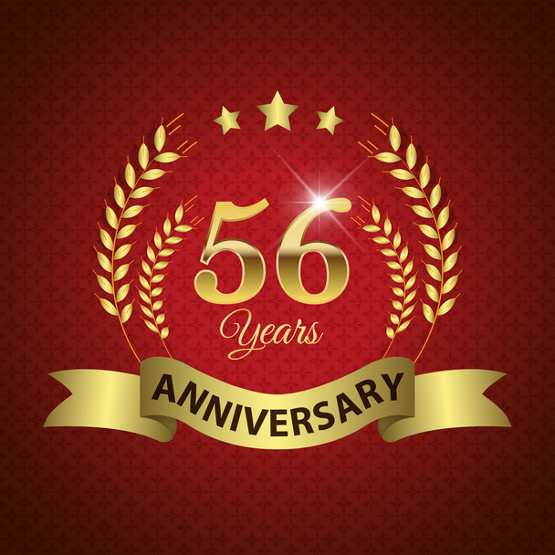 56 años de Sello de Aniversario
 - Vector, Imagen