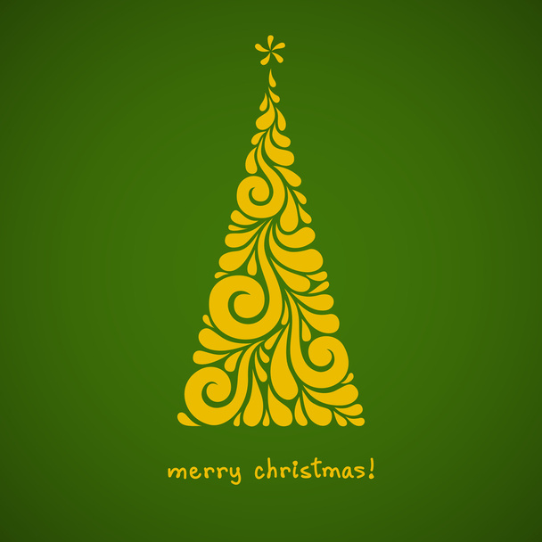 Різдвяна ялинка вихрових форм
 - Вектор, зображення
