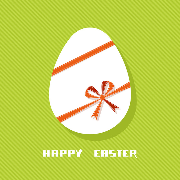 Easter egg with red ribbon - Vector, Image