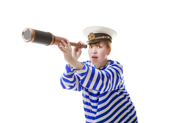 Nő vicces tengerész - Fotó, kép