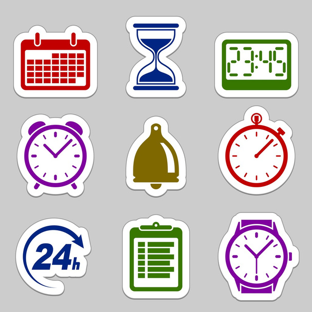 Time icon set - Vektor, obrázek