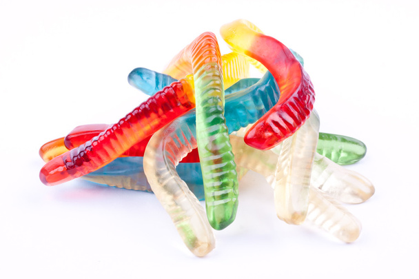 Gummy worm candies - Foto, imagen