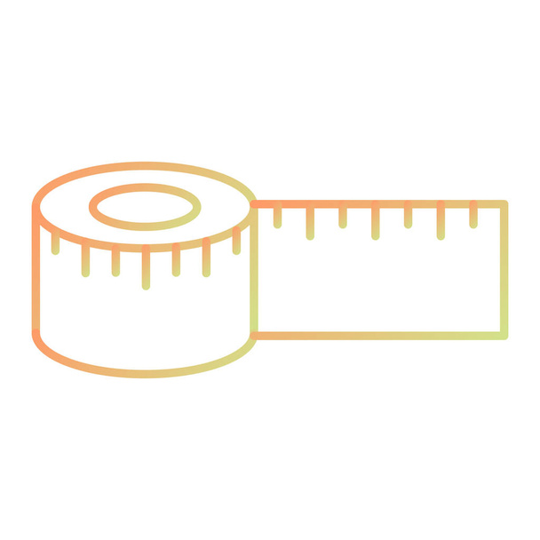 tape measure icon. outline illustration of measuring ruler vector icons for web - Vector, Image