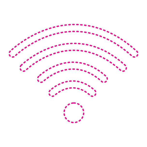 wifi signal icon. wireless network symbol. vector illustration - Vettoriali, immagini