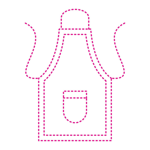 apron icon. outline illustration of clothes vector icons for web - Vector, Imagen