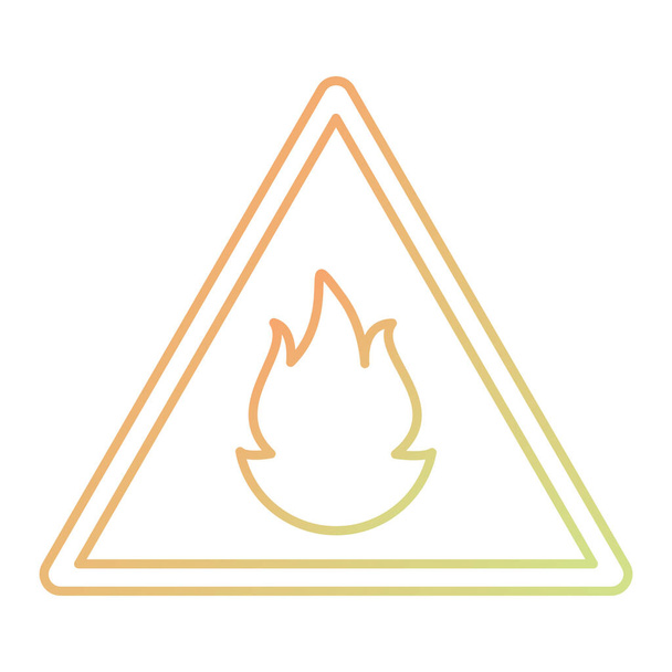векторная иллюстрация знака пожарной тревоги - Вектор,изображение