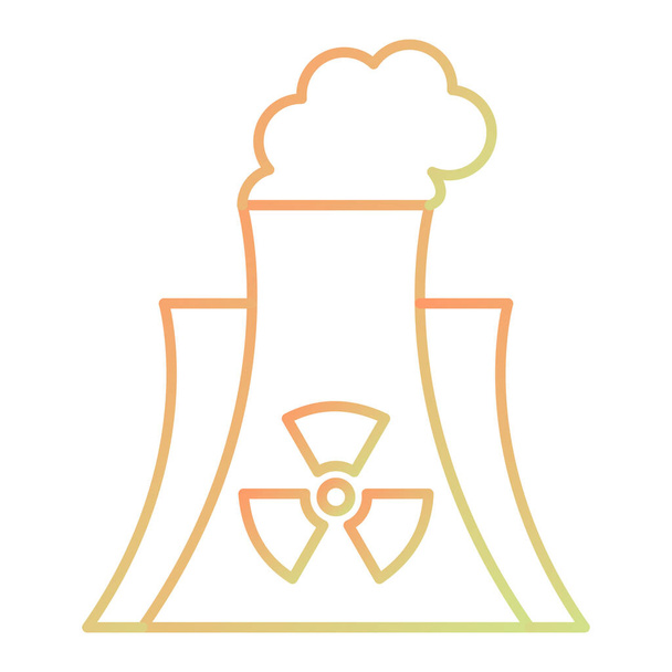 Ikone des Kernkraftwerks Vektor Illustration - Vektor, Bild