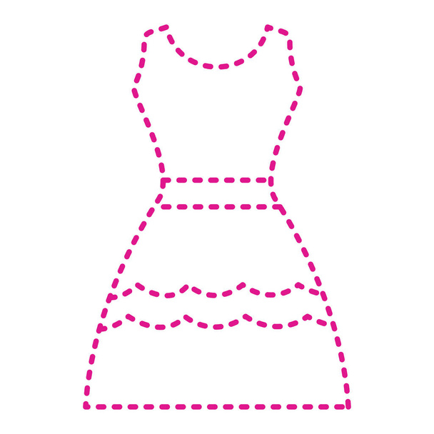 значок сукні. плоска ілюстрація одягу Векторний дизайн логотипу
. - Вектор, зображення