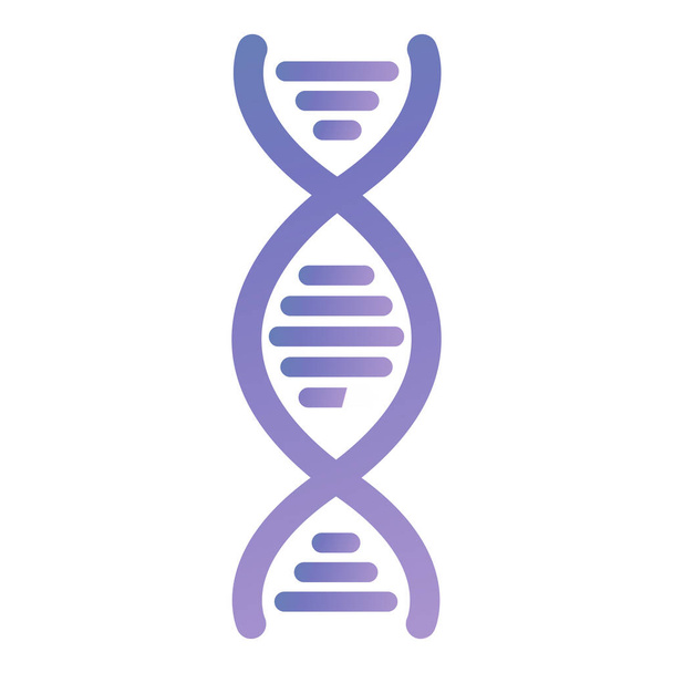 dna molecule icon. simple illustration of genetic science vector icons for web - Vector, Image