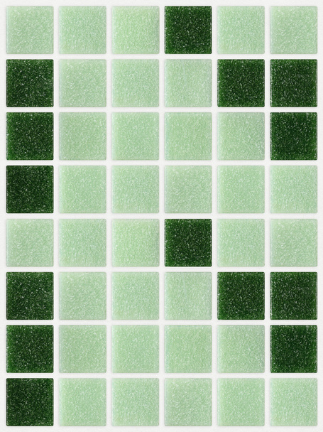 kleine Marmorfliesen grün quadratisch glänzend - Foto, Bild