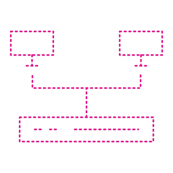 hierarchy vector icon modern simple illustration - Vector, Imagen