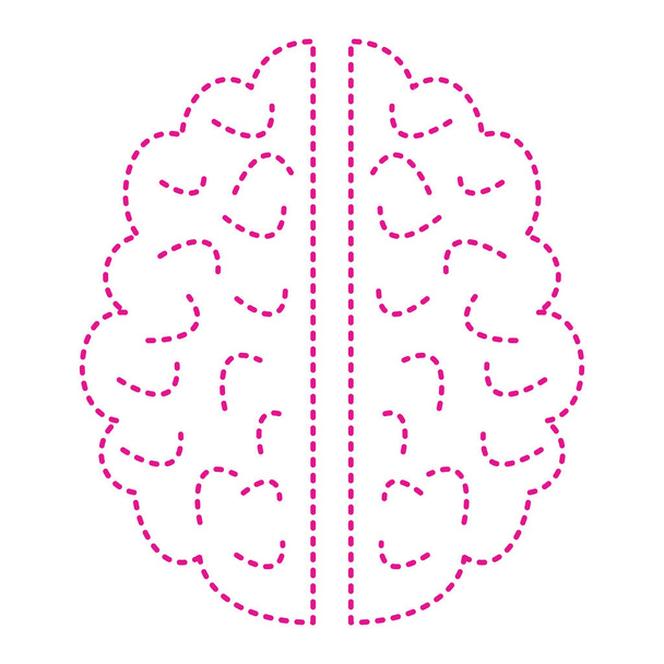 Gehirn-Symbol-Vektor-Illustration - Vektor, Bild