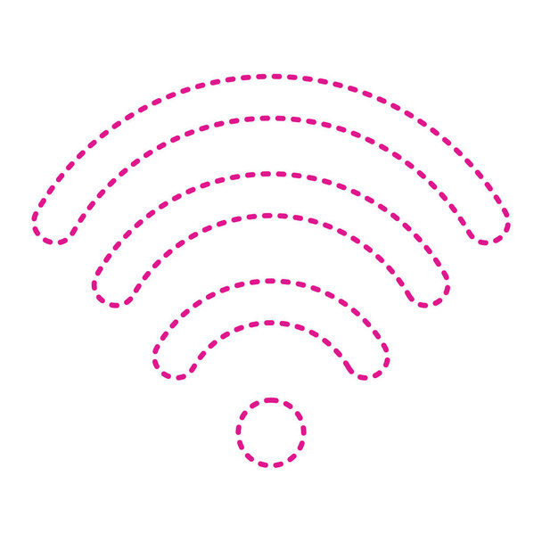 wifi signal icon. wireless network symbol. vector illustration - Vector, afbeelding
