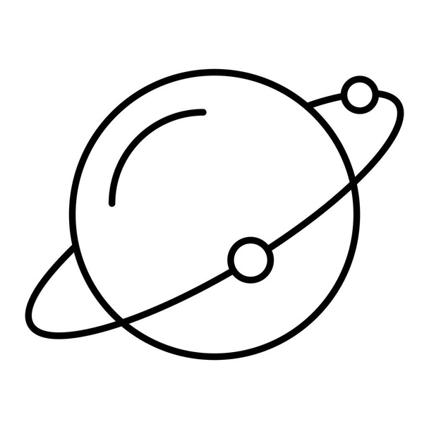 Gezegen ikonu. Ağ için basit uzay vektör sembolü çizimi - Vektör, Görsel