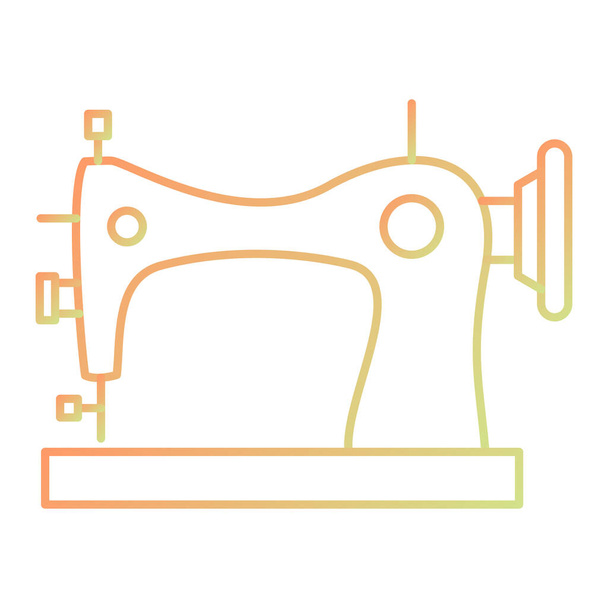 иконка швейной машины изолирована на белом фоне. векторная иллюстрация - Вектор,изображение