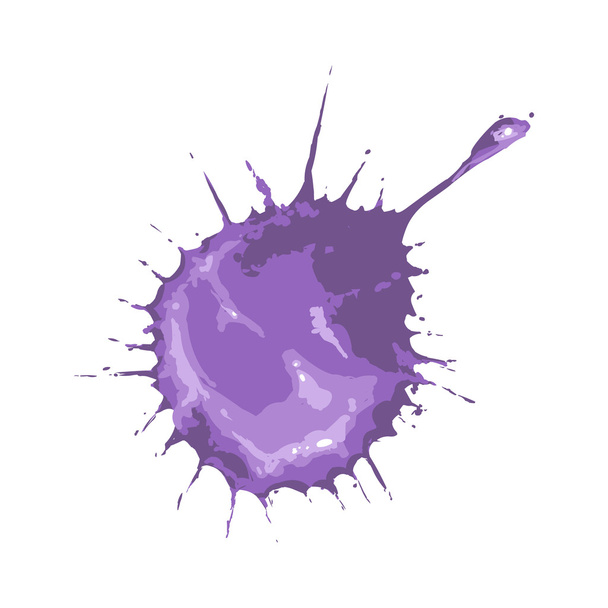 Purple Paint Spot - Vector, Image