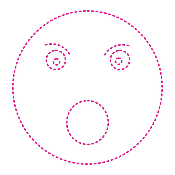 face mask icon isolated on white background - Vector, Image