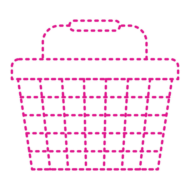 basket, web simple icon illustration - Vektor, obrázek