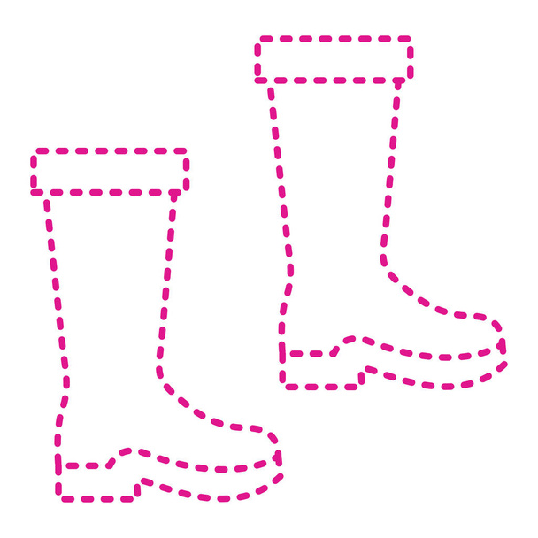 rubber boots icon. vector illustration - Vector, Image