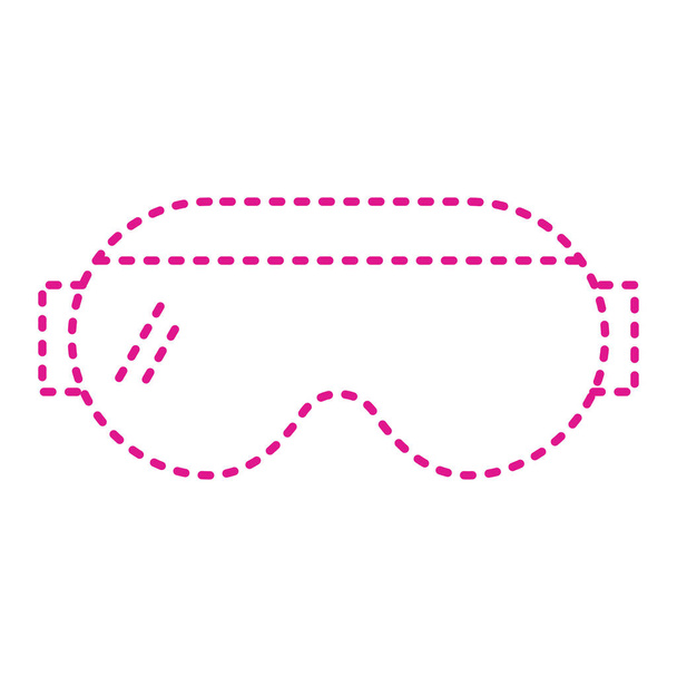 mask icon. outline illustration of virtual reality vector icons for web - Διάνυσμα, εικόνα
