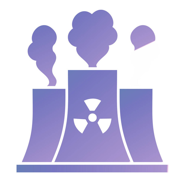 illustration vectorielle icône centrale nucléaire conception - Vecteur, image