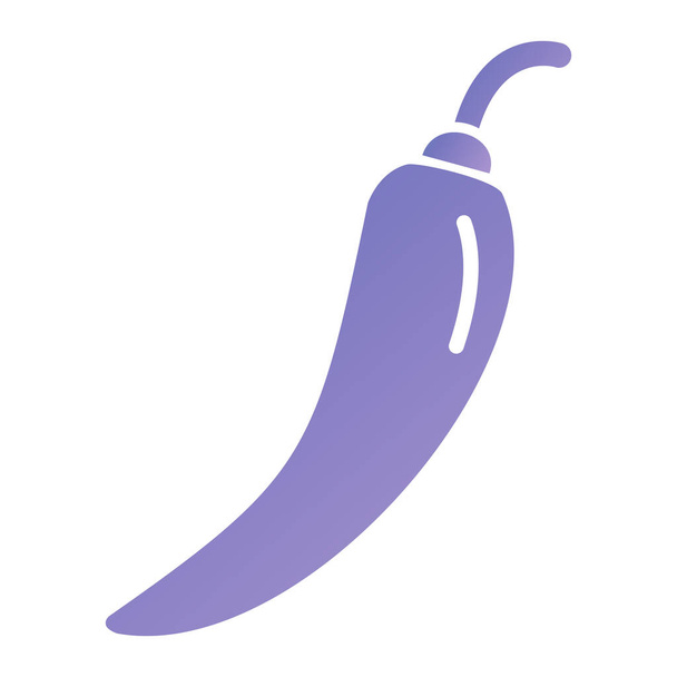 chili peper icoon. eenvoudige illustratie van chili pepers vector. geïsoleerde platte stijl eps - Vector, afbeelding