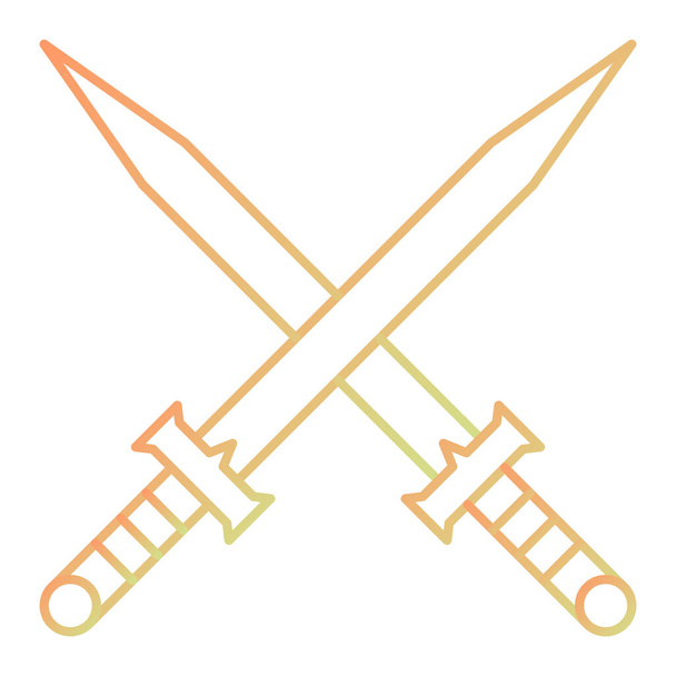 Schwert-Symbol. Vektorillustration - Vektor, Bild