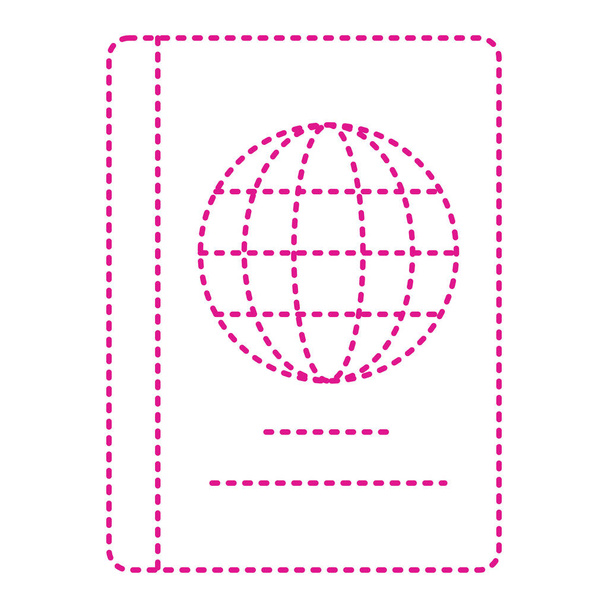 vector passport icon illustration - Wektor, obraz