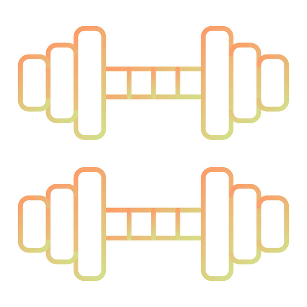 dumbbells. web simple icon illustration - Vector, afbeelding
