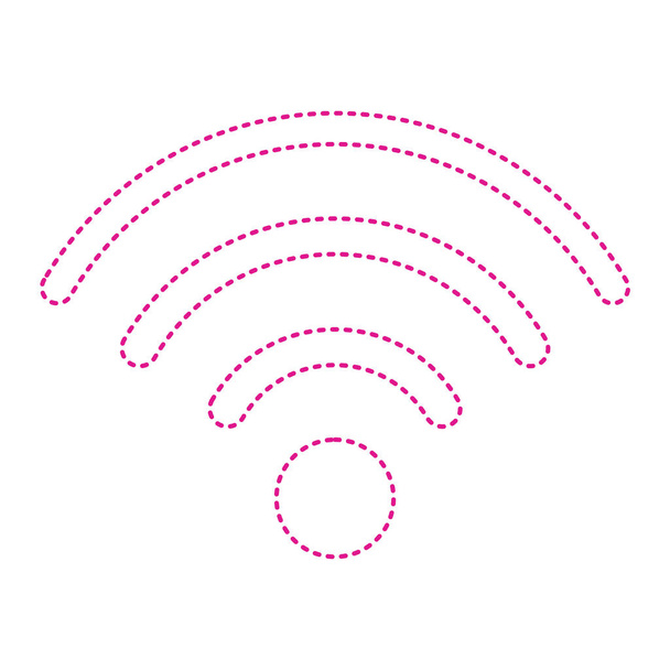 wifi signal icon. wireless network symbol. isolated design. vector illustration - Vector, Image