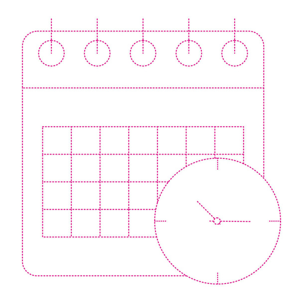 calendar planner for schedule, vector illustration - Vektör, Görsel