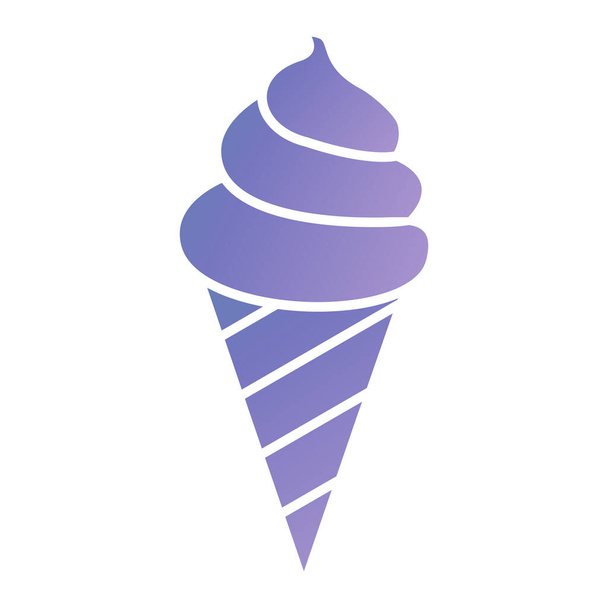 icône de cône de crème glacée vecteur illustration design - Vecteur, image
