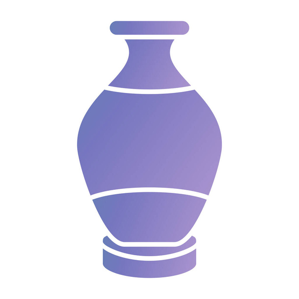 vector illustration of old vase icon - Vector, afbeelding