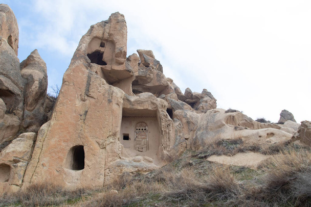 Cave houses at Goreme national park - Foto, afbeelding