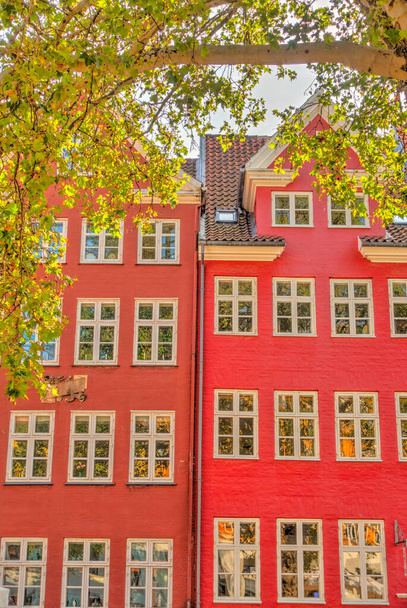 Copenhagen, Denmark - August 2019: Beautiful view of the historical city center in sunny weather - Zdjęcie, obraz