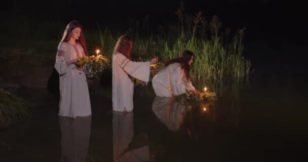 Ancient Ukrainian traditions. Feast of Ivan Kupala - Séquence, vidéo