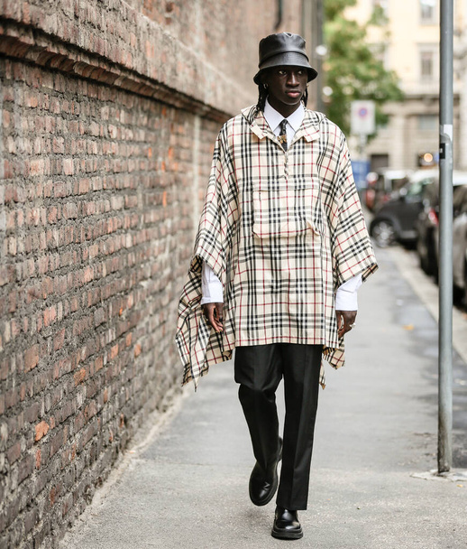 MILAN, Italy- September 25 2020: Youssou Bamar Gueye on the street in Milan. - Foto, immagini