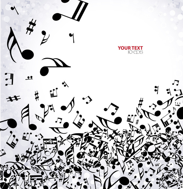 Musical background - Vector, Image