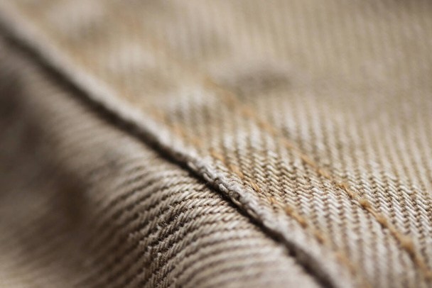 denim jacket fabric close detail - Photo, Image