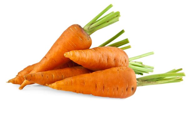 Karotten auf Weiß - Foto, Bild